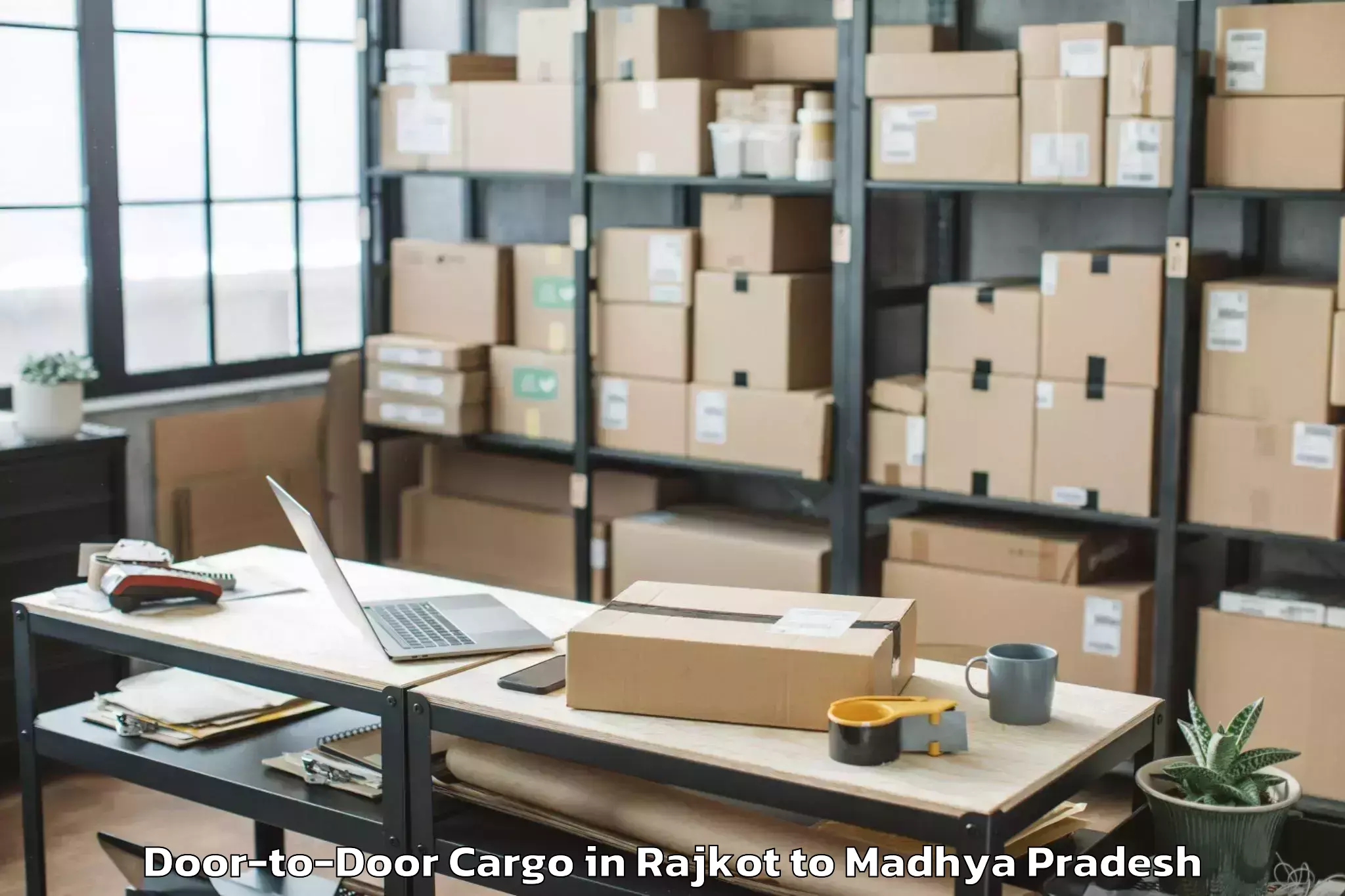 Comprehensive Rajkot to Ujjain Door To Door Cargo